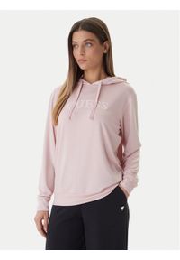Guess Bluza O6GQ00 KCQP2 Różowy Regular Fit. Kolor: różowy. Materiał: syntetyk #1