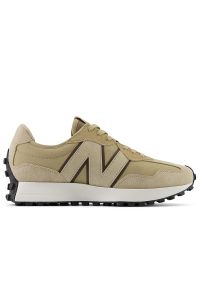 Buty New Balance U327SWD - beżowe. Okazja: na co dzień. Zapięcie: sznurówki. Kolor: beżowy. Materiał: guma, skóra. Szerokość cholewki: normalna #1