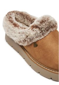 skechers - Skechers Kapcie 114762/CSNT Brązowy. Kolor: brązowy. Materiał: skóra #4