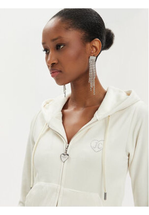 Juicy Couture Bluza Rodeo Robertson JCBAS223822 Écru Slim Fit. Materiał: syntetyk