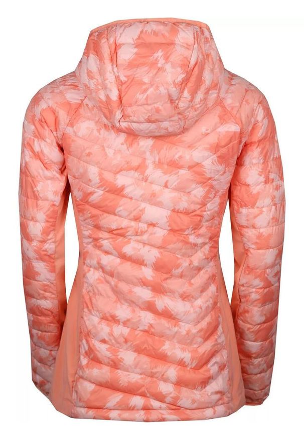 columbia - Kurtka przejściowa damska Columbia Powder Pass Hooded. Kolor: różowy. Materiał: poliester. Sport: turystyka piesza