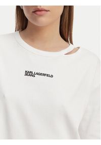 Karl Lagerfeld Jeans T-Shirt B2W17077 Biały Regular Fit. Kolor: biały. Materiał: bawełna #2