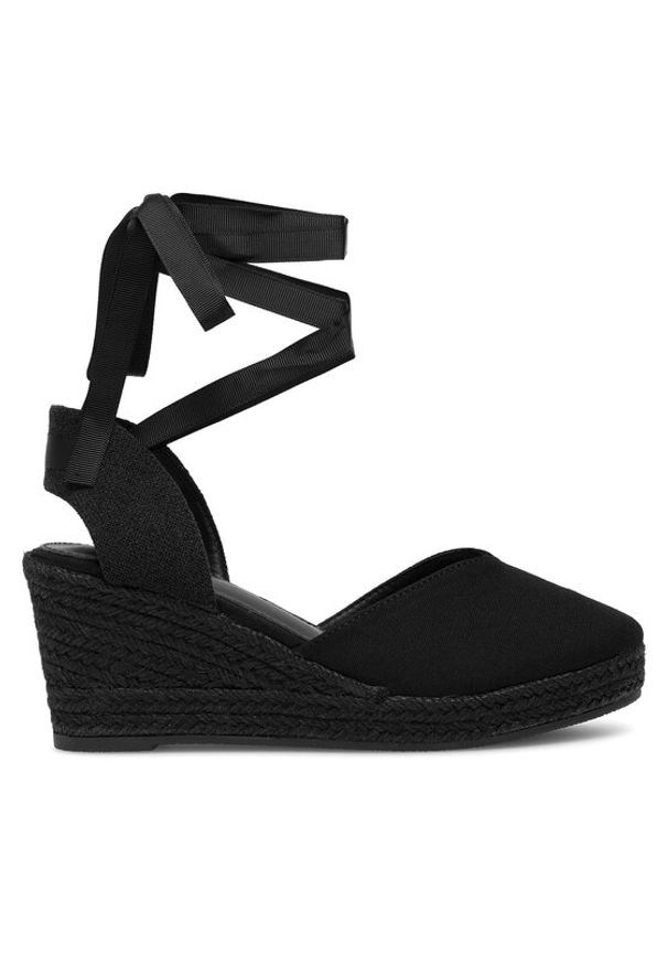 DeeZee Espadryle Gimme More WS020609-01 Czarny. Kolor: czarny. Materiał: materiał