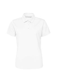 JUST COOL - Damska Koszulka Polo. Typ kołnierza: polo. Kolor: biały #1