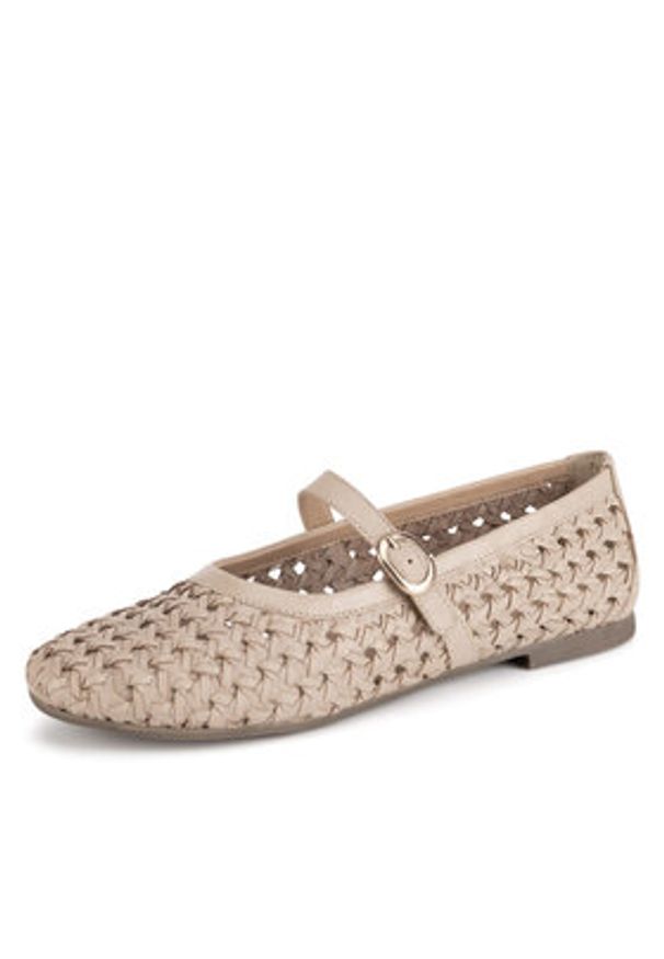 Sergio Bardi Baleriny WI45-F1104-01SB Beżowy. Kolor: beżowy. Materiał: skóra