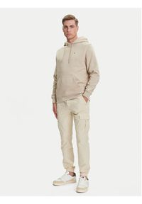 Tommy Jeans Bluza DM0DM20742 Beżowy Regular Fit. Kolor: beżowy. Materiał: bawełna
