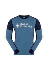 Długi rękaw z wełny merino Sweet Protection Hunter. Kolor: niebieski. Materiał: wełna. Długość rękawa: długi rękaw. Długość: długie. Sport: kolarstwo #1
