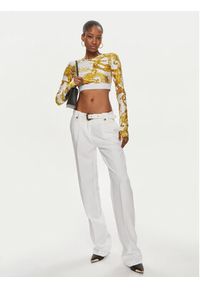 Versace Jeans Couture Spodnie materiałowe 76HAA111 Biały Slim Fit. Kolor: biały. Materiał: syntetyk #3
