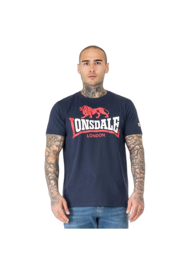 Koszulka Lonsdale Lion Two Tone Regular Fit. Kolor: niebieski