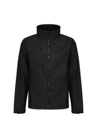 Regatta - Męski Softshell Ablaze. Kolor: czarny. Materiał: softshell. Sport: turystyka piesza #1