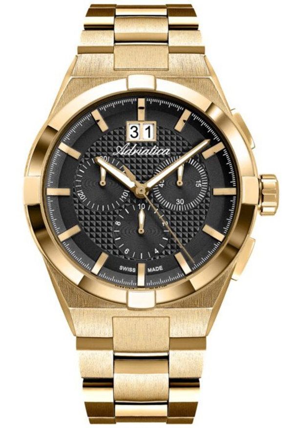 Zegarek męski Adriatica A8336.1116CH złoty. Kolor: złoty
