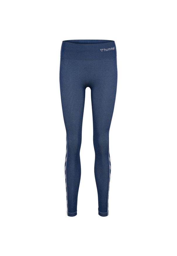 Damskie legginsy mid-rise Hummel MT Blaze. Kolor: niebieski. Sport: fitness