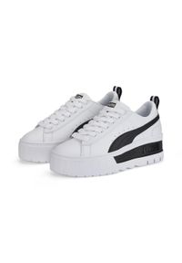 Buty do chodzenia damskie Puma MAYZE WEDGE. Kolor: czarny, biały, wielokolorowy. Materiał: materiał, syntetyk. Sport: turystyka piesza #1