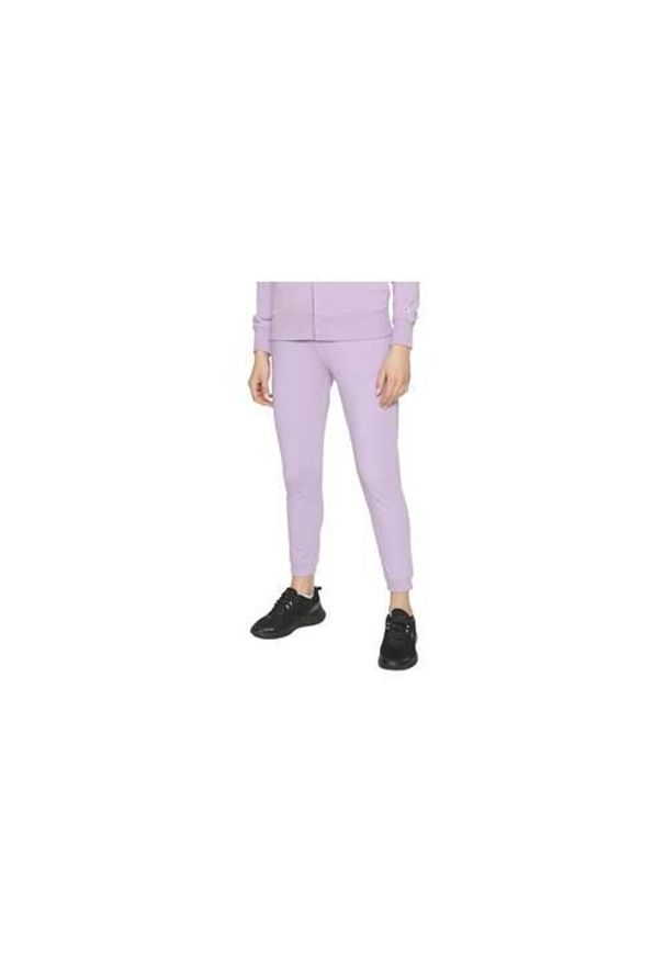Spodnie sportowe damskie Champion Rib Cuff Pants. Kolor: fioletowy