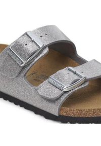 Klapki dla dzieci Birkenstock Arizona Kids. Kolor: szary. Materiał: materiał, syntetyk