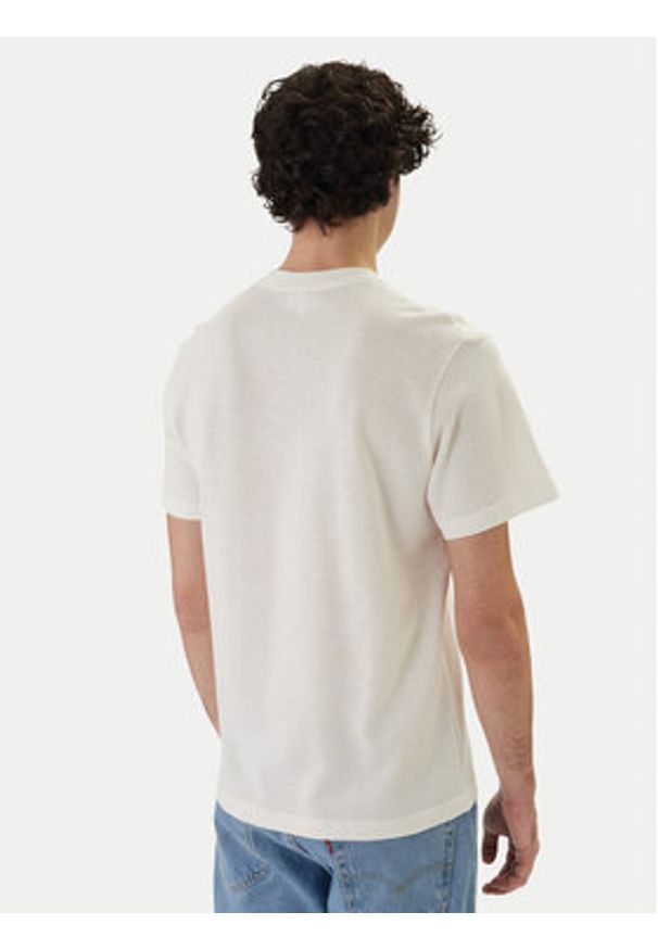 Lacoste T-Shirt TH0629 Biały Regular Fit. Kolor: biały. Materiał: bawełna