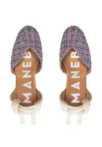 Manebi Espadryle Acapulco Heart-Shaped Wedge Espadrilles G 0.6 WH Różowy. Kolor: różowy. Materiał: materiał