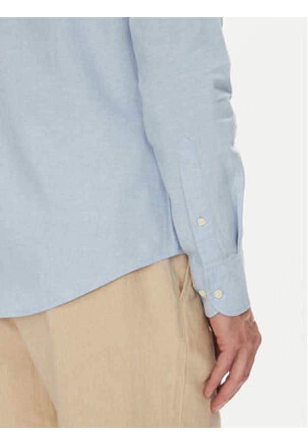 La Martina Koszula Alvin MAC006 TL141 Błękitny Regular Fit. Kolor: niebieski. Materiał: bawełna