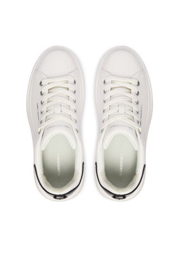 Karl Lagerfeld - KARL LAGERFELD Sneakersy Kore KL66525 Biały. Kolor: biały. Materiał: skóra