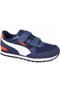 Buty do chodzenia dla dzieci Puma St Runner V3 Mesh. Kolor: wielokolorowy, niebieski. Materiał: mesh, materiał, syntetyk. Szerokość cholewki: normalna. Sport: turystyka piesza