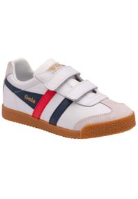 Trenerzy dziecięcy Gola Classics Harrier Leather Strap Trainers. Okazja: na co dzień. Kolor: niebieski, biały, wielokolorowy