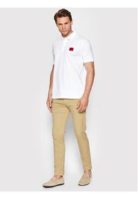 Hugo Chinosy David222D 50468314 Beżowy Slim Fit. Kolor: beżowy. Materiał: bawełna