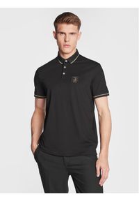 Armani Exchange Polo 8NZFPQ ZJH4Z 1200 Czarny Regular Fit. Typ kołnierza: polo. Kolor: czarny. Materiał: bawełna