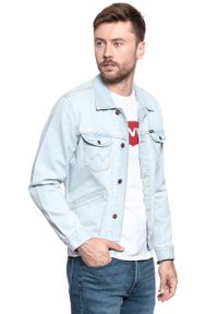 Wrangler - KURTKA JEANSOWA WRANGLER 124MJ BLUE RHAPSODY W4MJUG13I. Materiał: jeans