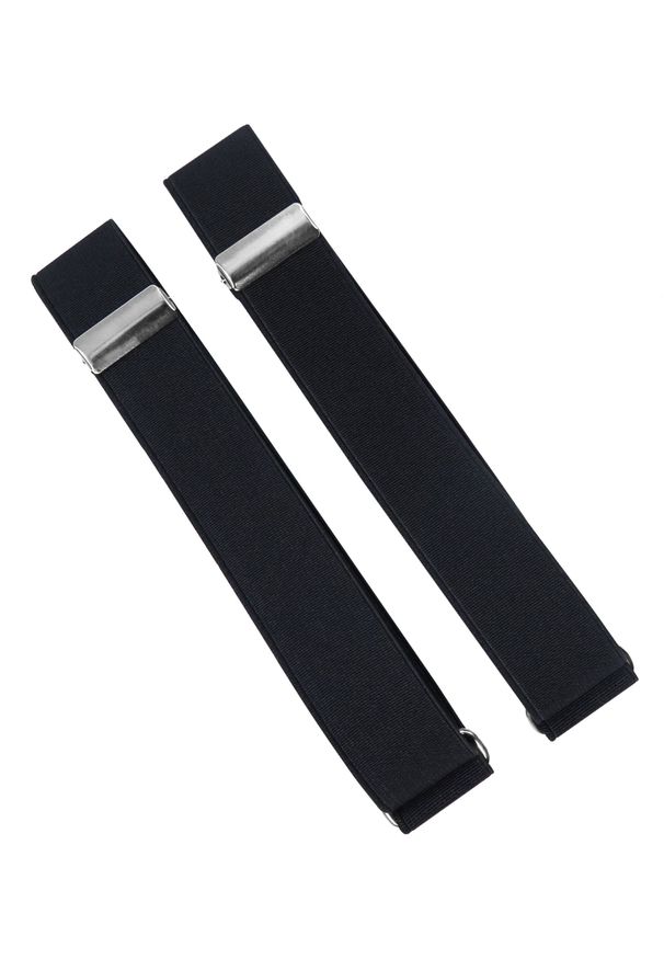 Modini - Czarne opaski do rękawów koszuli X1. Kolor: czarny. Materiał: guma