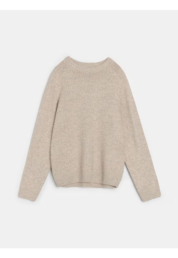 Sinsay - Sweter basic - beżowy. Kolor: beżowy