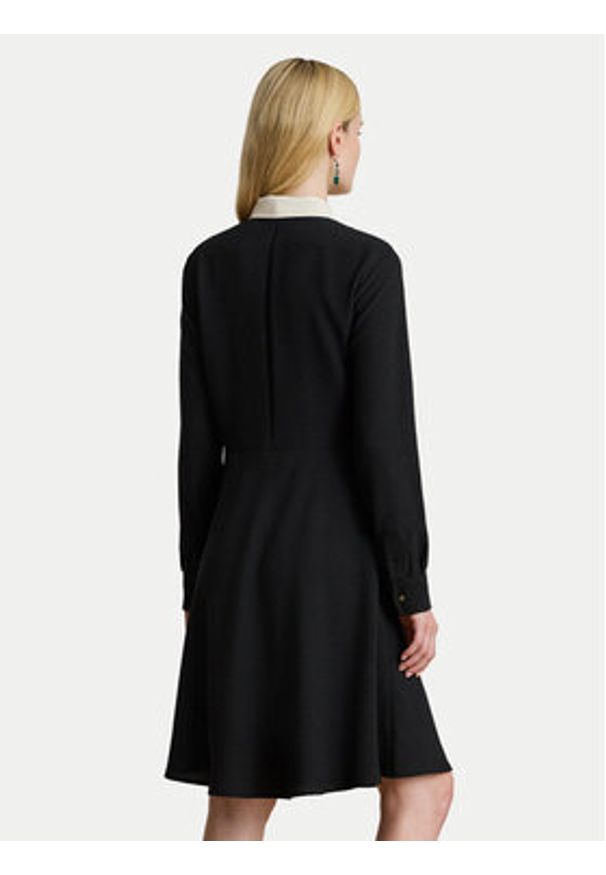 Lauren Ralph Lauren - LAUREN RALPH LAUREN Sukienka codzienna 200979908001 Czarny Flare Fit. Okazja: na co dzień. Kolor: czarny. Materiał: syntetyk. Typ sukienki: proste. Styl: casual