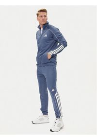 Adidas - adidas Dres 3-Stripes JX5529 Niebieski Regular Fit. Kolor: niebieski. Materiał: syntetyk