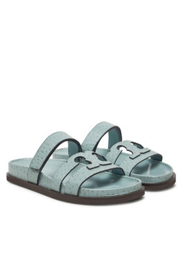 Tory Burch Klapki 162580 Niebieski. Kolor: niebieski. Materiał: skóra