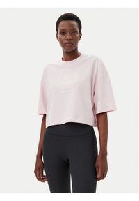 New Balance T-Shirt WT51935 Różowy Oversize. Kolor: różowy. Materiał: bawełna