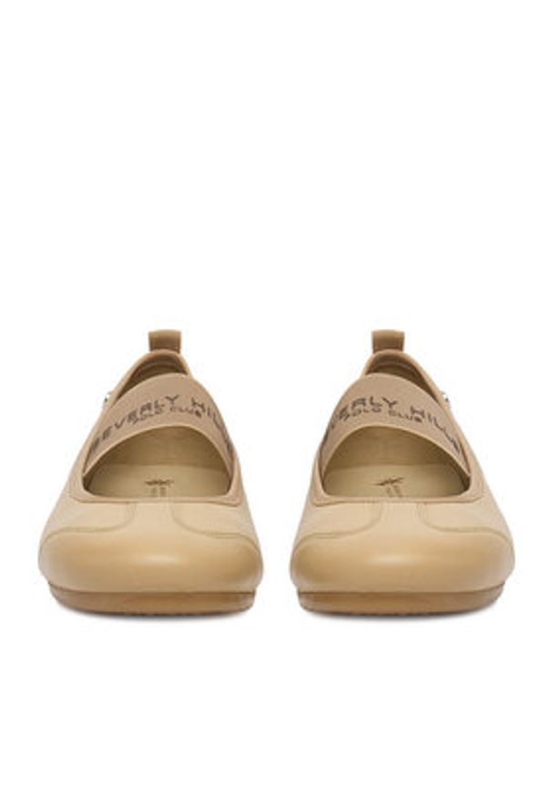 Beverly Hills Polo Club Baleriny EO-WI16-ELENA-01 Beżowy. Kolor: beżowy. Materiał: skóra