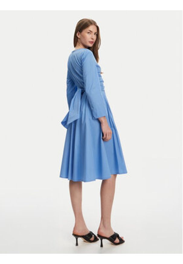 MAX&Co. Sukienka codzienna Disco 2516221164200 Niebieski Regular Fit. Okazja: na co dzień. Kolor: niebieski. Materiał: bawełna. Typ sukienki: proste. Styl: casual