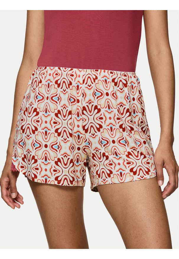 Triumph Szorty piżamowe Aura Spotlight 10221415 Kolorowy Relaxed Fit. Wzór: kolorowy