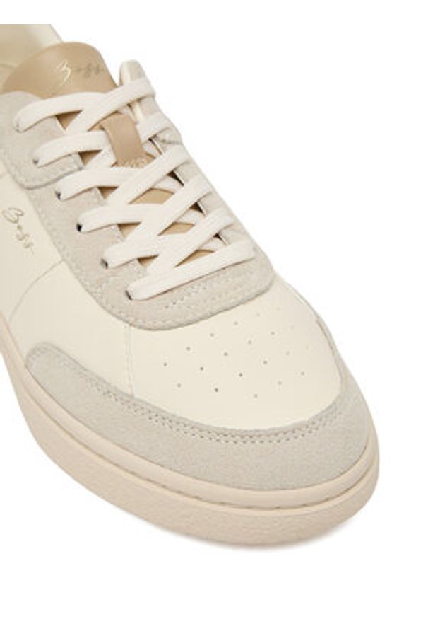BOSS Sneakersy Everlynn 50563385 Écru. Kolor: kremowy. Materiał: skóra