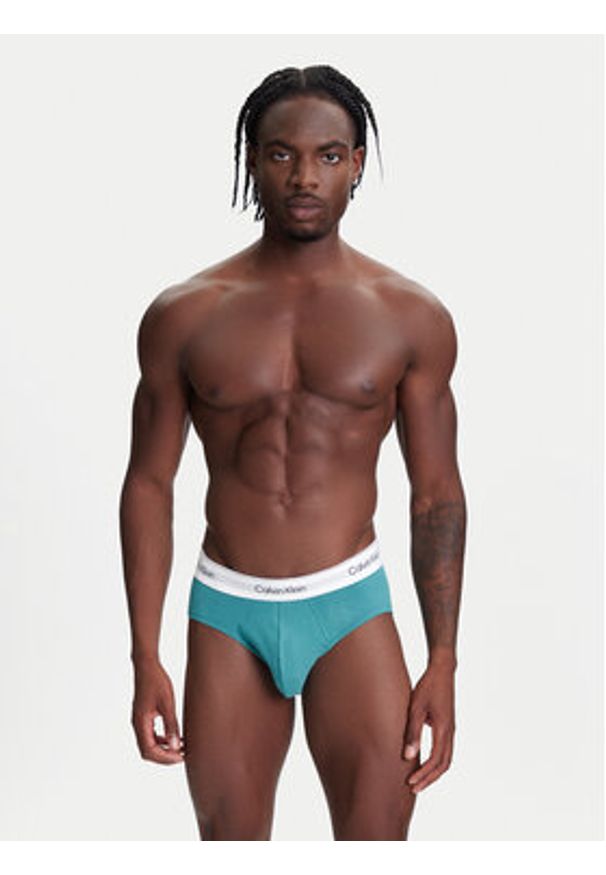 Calvin Klein Underwear Komplet 3 par slipów LV00NB4388 Kolorowy. Materiał: bawełna. Wzór: kolorowy