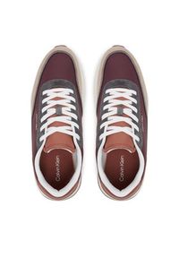 Calvin Klein Sneakersy Low Top Lace Up Repreve Mix HM0HM01714 Brązowy. Kolor: brązowy. Materiał: skóra #6