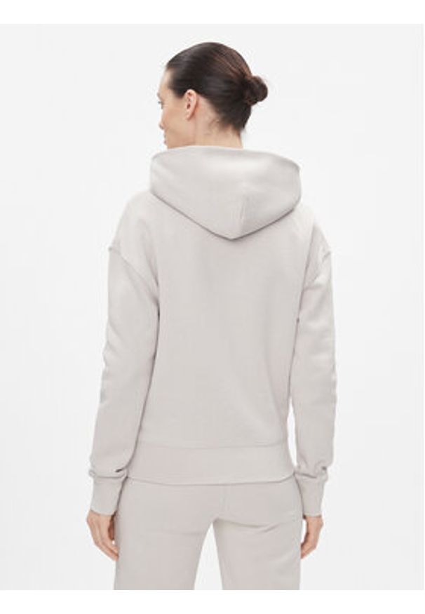 Calvin Klein Bluza Metallic Micro Logo K20K206960 Beżowy Relaxed Fit. Kolor: beżowy. Materiał: syntetyk