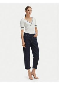 Morgan Bluzka 261-MIREN Biały Slim Fit. Kolor: biały. Materiał: wiskoza #5