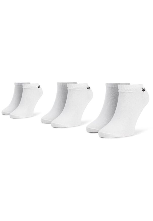 Reebok Zestaw 3 par niskich skarpet unisex Act Core Low Cut Sock 3p FL5224 Biały. Kolor: biały. Materiał: materiał