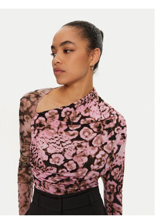 Pinko - PINKO Bluzka Meti 103024 A1O5 Różowy Regular Fit. Kolor: różowy. Materiał: syntetyk