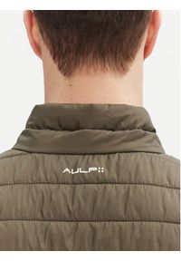 Aulp Kamizelka Mocco Khaki Slim Fit. Kolor: brązowy. Materiał: syntetyk