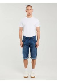 Big-Star - Szorty męskie jeansowe niebieskie Conner 409. Okazja: na co dzień. Kolor: niebieski. Materiał: jeans. Sezon: lato. Styl: klasyczny, casual #3
