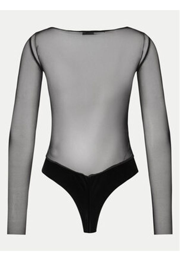 Patrizia Pepe Body 2M4400/J230-K103 Czarny Regular Fit. Kolor: czarny. Materiał: syntetyk