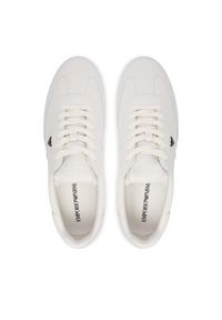 Emporio Armani Sneakersy EM003062 AF20004 U0003 Biały. Kolor: biały. Materiał: skóra #4