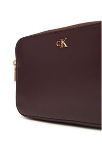 Calvin Klein Torebka Ck Camera Bag LV04F3173G Bordowy. Kolor: czerwony. Materiał: skórzane #5
