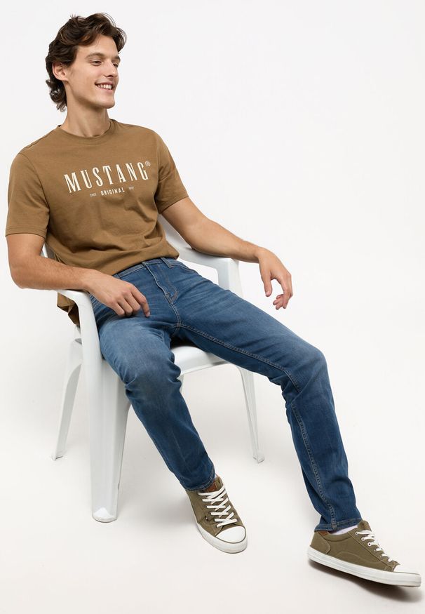 Mustang - Męskie Spodnie Jeansowe MUSTANG Vegas Slim Denim Blue 1014590 5000 583